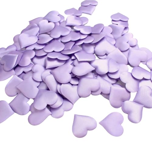100 Stück Valentinstag-Konfetti, rote Schwammherzen-Konfetti, Valentinstag-Schwamm-Konfetti, Valentinstag-Herz-Konfetti-Dekoration, herzförmiges Schwammblütenblatt(Taro,0.78in) von SCDOA