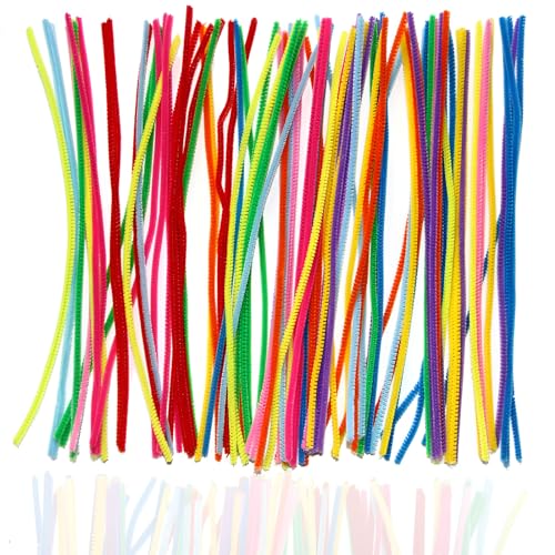 Pfeifenreiniger Bunt zum Basteln, 200 Stück Pfeifenputzer Set Chenilledraht Biegeplüsch Basteldraht Pipe Cleaner Basteln Pfeiffendraht Macaron Pfeifenputzer (0.6 x 30cm) von SCDZY