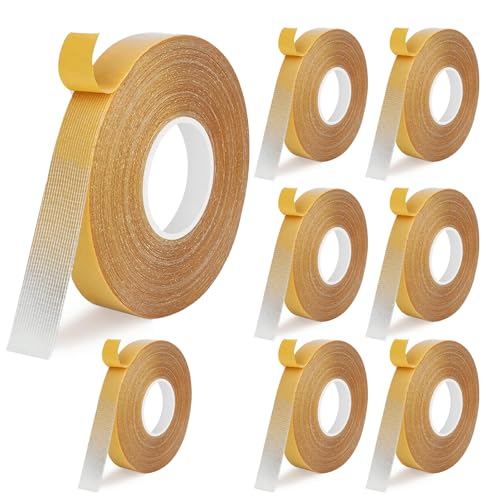 SCDZY 8 Rolls Doppelseitiges Klebeband Extrem Starkes 25mm x 5m Teppichklebeband Doppelseitig Ablösbar Verlegeband für Teppiche, Treppenstufen, Fliesen, Laminat, Wand Foto SCDZY 8 Rolls Doppelseitiges Klebeband Extrem Starkes 25mm x 5m Teppichklebeband Doppelseitig Ablösbar Verlegeband für Teppiche, Treppenstufen, Fliesen, Laminat, Wand Foto von SCDZY