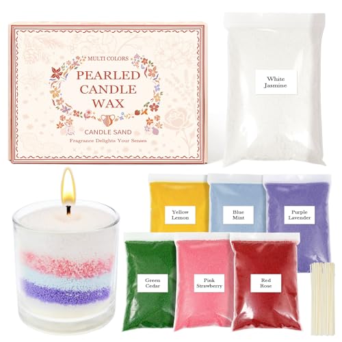 SCENTORINI Kerzensand mit 15 Docht, 1.1 kg, 7 Düfte, Kerzenwachs Granulat, Kerzen selber Machen Set, Pearled Candle, Jasmin, Minze, Zedernholz, Rose, Lavendel, Zitrone, Erdbeere SCENTORINI Kerzensand mit 15 Docht, 1.1 kg, 7 Düfte, Kerzenwachs Granulat, Kerzen selber Machen Set, Pearled Candle, Jasmin, Minze, Zedernholz, Rose, Lavendel, Zitrone, Erdbeere von SCENTORINI