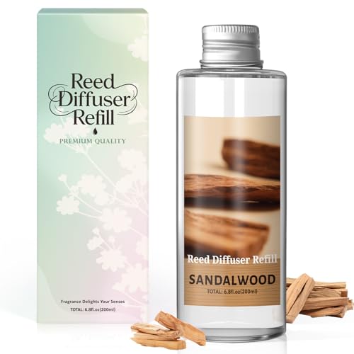 SCENTORINI Raumduft Nachfüller Sandelholz 200ml, Duftöl Nachfüllflasche für Lufterfrischer – Langanhaltender Aroma Refill für Wohnzimmer, Schlafzimmer, Badezimmer SCENTORINI Raumduft Nachfüller Sandelholz 200ml, Duftöl Nachfüllflasche für Lufterfrischer – Langanhaltender Aroma Refill für Wohnzimmer, Schlafzimmer, Badezimmer von SCENTORINI