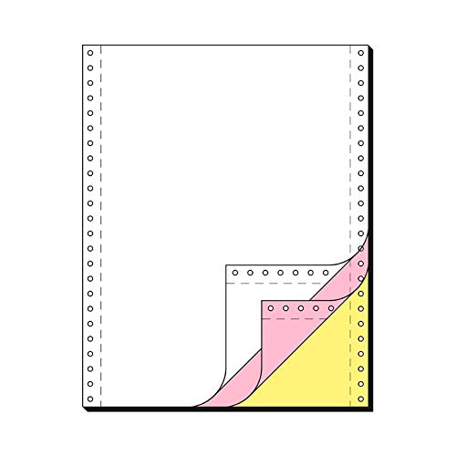 SCHÄFER SHOP Endlospapier 3fach – A4 hoch, blanko Computer Papier LP SD 54/53/55 g/qm - weiß, rosa, gelb Kopien - 600 Blatt von SCHÄFER SHOP