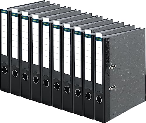 SCHÄFER SHOP Ordner DIN A4 breit – 5 cm Ordnerrücken mit Einsteckrückenschild - Ringbuch Aktenordner Büroordner - Made in Germany - Wolkenmarmor schwarz, 10er Pack SCHÄFER SHOP Ordner DIN A4 breit – 5 cm Ordnerrücken mit Einsteckrückenschild - Ringbuch Aktenordner Büroordner - Made in Germany - Wolkenmarmor schwarz, 10er Pack von SCHÄFER SHOP