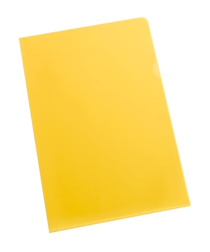 Schäfer Shop Select Sichthülle, DIN A4, glatt, 25 Stück, gelb von SCHÄFER SHOP