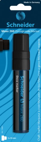 Schneider Windowmarker Maxx 260 (Deco-Marker mit Blockspitze, 20 mm) schwarz von SCHCL