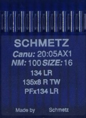 10 Nadeln 134 LR Schmetz Stärke 100 Leder von SCHMETZ