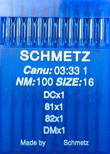 SCHMETZ 10 (Rundkolben) Nähmaschinen Nadeln DCx1 / 81x1 / 82x1 (Industrie) NM 100 von SCHMETZ