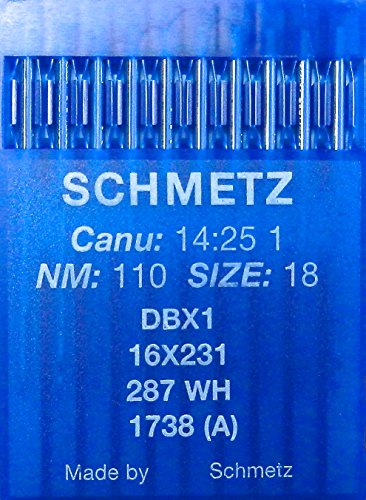 SCHMETZ 10 Rundkolben Industrie Nähmaschinennadeln System 287 / WH 1738 A Stärke 110 SCHMETZ 10 Rundkolben Industrie Nähmaschinennadeln System 287 / WH 1738 A Stärke 110 von SCHMETZ