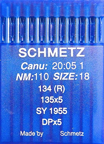 SCHMETZ 10 Rundkolben Nähmaschinen Nadeln System 134 (R) Industrie St. 110 von SCHMETZ