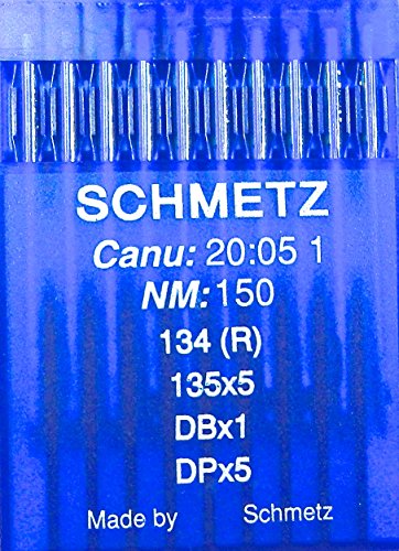 SCHMETZ 10 Rundkolben Nähmaschinen Nadeln System 134 (R) Industrie St. 150 von SCHMETZ