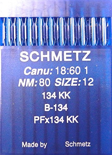 SCHMETZ 10 Rundkolben Nähmaschinen Nadeln System 134 KK Industrie St. 80 von SCHMETZ