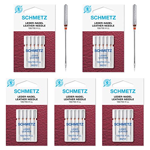 SCHMETZ 25 Nähmaschinen-Nadeln Flachkolben 130/705H LL - Leder (80) von SCHMETZ