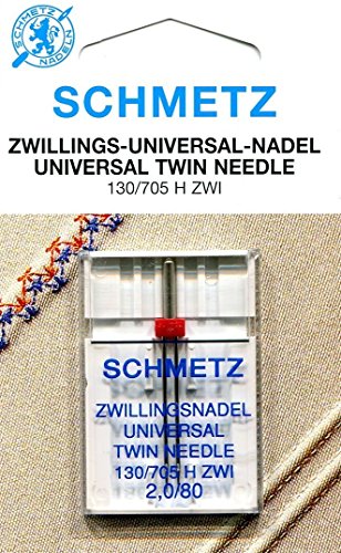 SCHMETZ Nähmaschinennadel Universal Zwillingsnadel 130/705 NM 2,0/80 von SCHMETZ