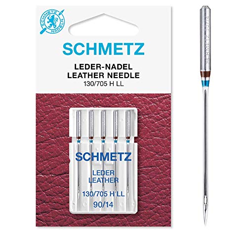 Schmetz 130-705LL-90 Nähmaschinen-Nadeln, Metal, Silber, NM 90/14, 5 Count von SCHMETZ