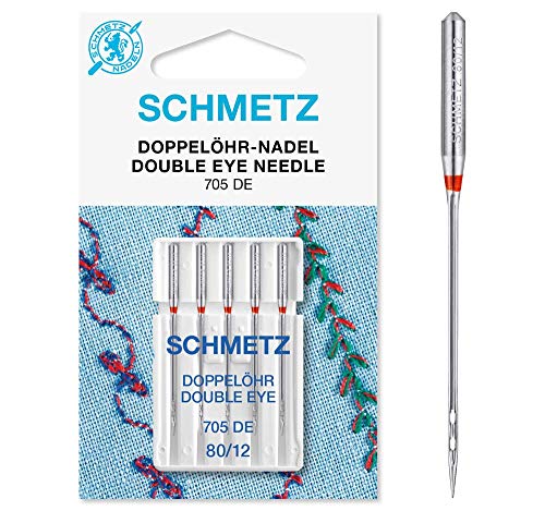 Schmetz 705-DE-80 Nadel, Metal, Silber, NM 80/12, 5 Count von SCHMETZ