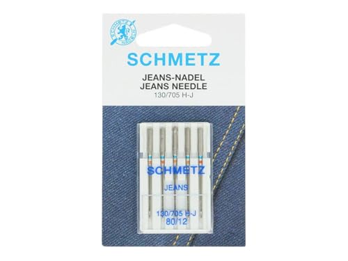 SCHMETZ Nähmaschinennadeln JEANS 130/705 H-J, NM 80/12, 5 Stück von SCHMETZ