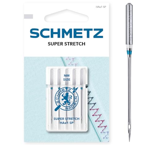 SCHMETZ | 5 Nähmaschinennadeln | Super Stretch | HAX1 SP | Nadeldicke 75/11 | auf jeder gängigen Haushaltsnähmaschine einsetzbar von SCHMETZ