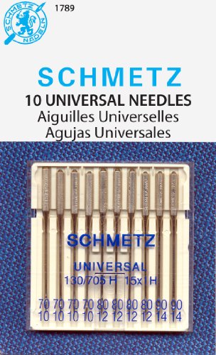 SCHMETZ Universal (130/705 H) Haushaltsnähmaschinennadeln – kardiert – Sortiment – 10 Stück von SCHMETZ