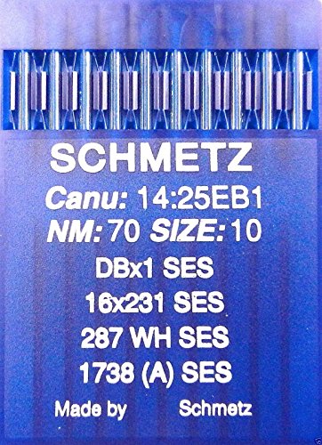 Schmetz 10 287 WH SES Nähmaschine Nadeln Rundkolben 70 Schmetz 10 287 WH SES Nähmaschine Nadeln Rundkolben 70 von SCHMETZ