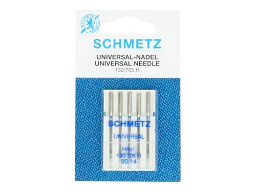 Schmetz 130-705-05-090 Nadel, Metal, Silber, 90-14 Größe, 5 Count Schmetz 130-705-05-090 Nadel, Metal, Silber, 90-14 Größe, 5 Count von SCHMETZ