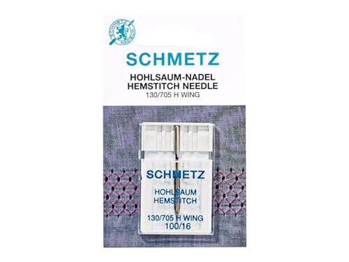 Schmetz 130-705WING-100 Nadel, Metal, Silber, 100-16 Größe von SCHMETZ