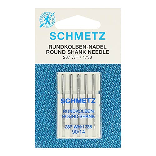 Schmetz 287WH-1738-B5-90 Nadel, Metal, Silber, 90-14 Größe, 5 Count von SCHMETZ