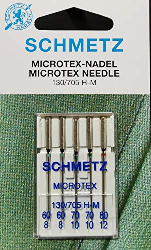 Schmetz Microtex Nähmaschinennadeln 5St. 60-80er von SCHMETZ