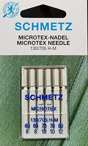 Schmetz Microtex Nähmaschinennadeln 5St. 60-80er Schmetz Microtex Nähmaschinennadeln 5St. 60-80er von SCHMETZ