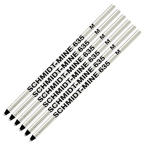 Schmidt Mini-Kugelschreiber, 6 Stück, Schwarz Schmidt Mini-Kugelschreiber, 6 Stück, Schwarz von SCHMIDT