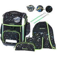 SCHNEIDERS Schulranzen-Set Ergolite Galaxy Kunstfaser schwarz/gelb SCHNEIDERS Schulranzen-Set Ergolite Galaxy Kunstfaser schwarz/gelb von SCHNEIDERS