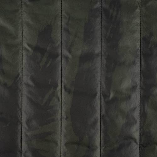 SCHÖNER LEBEN. Bekleidungsstoff Steppstoff Camouflage schwarz olivgrün Schlamm 1,35m Breite von SCHÖNER LEBEN.