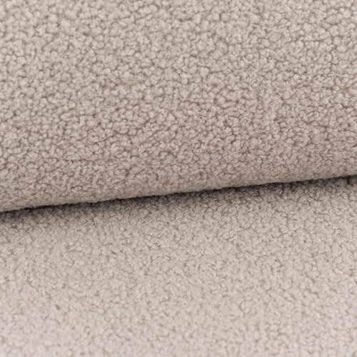 Boucle Stoff Teddystoff Kunstfell Teddy Fur uni beige-grau 1,5m Breite Boucle Stoff Teddystoff Kunstfell Teddy Fur uni beige-grau 1,5m Breite von SCHÖNER LEBEN.