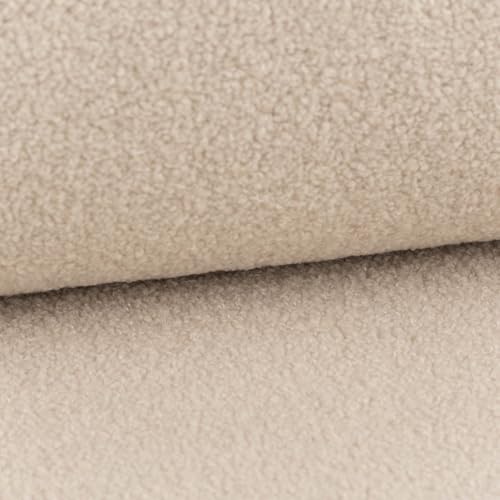 Boucle Stoff Teddystoff Kunstfell Teddy Fur uni beige-sand 1,5m Breite Boucle Stoff Teddystoff Kunstfell Teddy Fur uni beige-sand 1,5m Breite von SCHÖNER LEBEN.