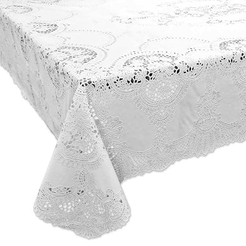 SCHÖNER LEBEN. Outdoor Tischdecke Häkelspitze Amira weiß 152x228cm SCHÖNER LEBEN. Outdoor Tischdecke Häkelspitze Amira weiß 152x228cm von SCHÖNER LEBEN.