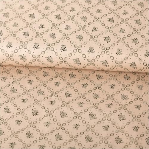 SCHÖNER LEBEN. Baumwollstoff Trachtenstoffe Satin-Touch Blumen Blätter beige 1,5m Br. SCHÖNER LEBEN. Baumwollstoff Trachtenstoffe Satin-Touch Blumen Blätter beige 1,5m Br. von SCHÖNER LEBEN.
