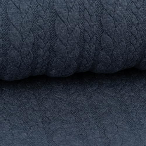 SCHÖNER LEBEN. Bekleidungsstoff Cably Zopfmuster Strickstoff anthrazit 1,50mbr SCHÖNER LEBEN. Bekleidungsstoff Cably Zopfmuster Strickstoff anthrazit 1,50mbr von SCHÖNER LEBEN.