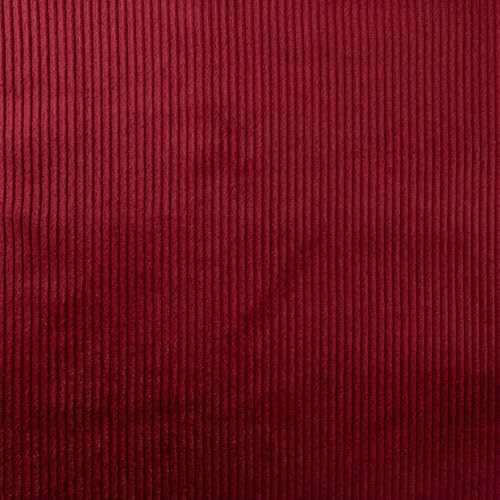 SCHÖNER LEBEN. Cord Stoff BW Bekleidungsstoff Dekostoff 4,5W grob weinrot 1,4m B von SCHÖNER LEBEN.