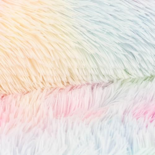 SCHÖNER LEBEN. Fellimitat Langhaar Kunstfell Regenbogenfarben Pastell 1,65m Breite SCHÖNER LEBEN. Fellimitat Langhaar Kunstfell Regenbogenfarben Pastell 1,65m Breite von SCHÖNER LEBEN.