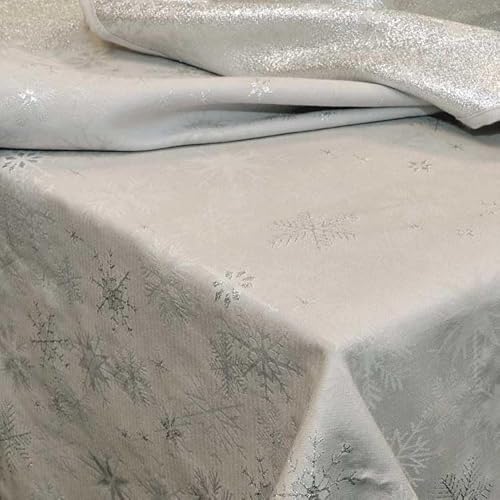 SCHÖNER LEBEN. Mitteldecke Tischdecke Eiskristalle Metallic Glitzer grau 90x90cm SCHÖNER LEBEN. Mitteldecke Tischdecke Eiskristalle Metallic Glitzer grau 90x90cm von SCHÖNER LEBEN.
