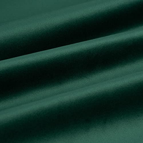 SCHÖNER LEBEN. Möbelstoff Polsterstoff Samtstoff smaragdgrün 1,40m breit von SCHÖNER LEBEN.