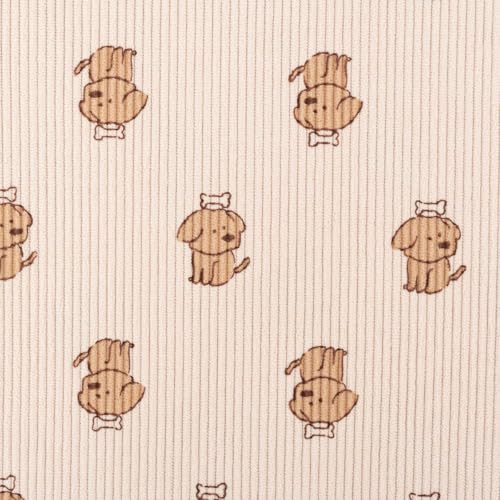 SCHÖNER LEBEN. Rib Cord Stoff Baby Stretch Hunde Knochen beige braun 1,5m Breite SCHÖNER LEBEN. Rib Cord Stoff Baby Stretch Hunde Knochen beige braun 1,5m Breite von SCHÖNER LEBEN.