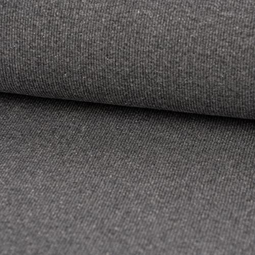 SCHÖNER LEBEN. Strickschlauch Bündchenstoff gerippt grau meliert 35cm Breite SCHÖNER LEBEN. Strickschlauch Bündchenstoff gerippt grau meliert 35cm Breite von SCHÖNER LEBEN.