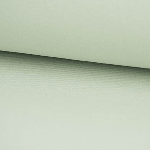 SCHÖNER LEBEN. Sweatstoff Soft Sweat Bio einfarbig dünn Mint 1,5m Breite von SCHÖNER LEBEN.