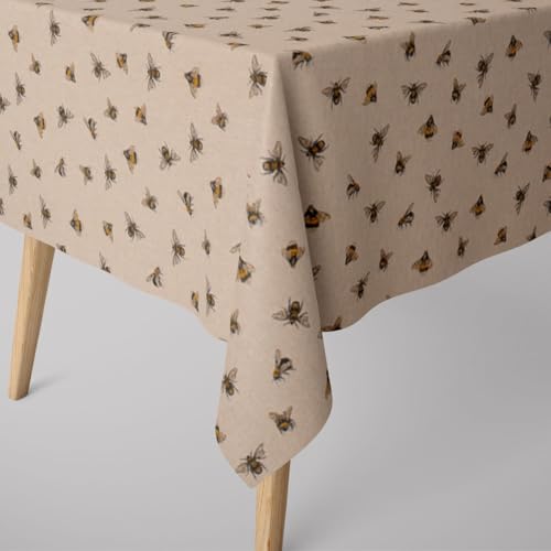 SCHÖNER LEBEN. Tischdecke Bee Buzzing Bienen Hummeln Natur gelb, Größe:80x80cm SCHÖNER LEBEN. Tischdecke Bee Buzzing Bienen Hummeln Natur gelb, Größe:80x80cm von SCHÖNER LEBEN.