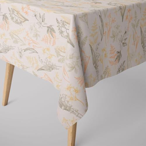 SCHÖNER LEBEN. Tischdecke Gräser Blumen wollweiß orange gelb, Größe:80x80cm SCHÖNER LEBEN. Tischdecke Gräser Blumen wollweiß orange gelb, Größe:80x80cm von SCHÖNER LEBEN.