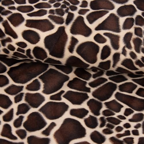 SCHÖNER LEBEN. Velours Fellimitat Kunstfell Giraffe beige braun 1,5m Breite SCHÖNER LEBEN. Velours Fellimitat Kunstfell Giraffe beige braun 1,5m Breite von SCHÖNER LEBEN.