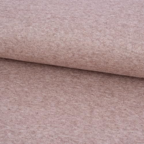 SCHÖNER LEBEN. Viskose Strickstoff Feinstrick Uni braun meliert 1,50m Breite von SCHÖNER LEBEN.