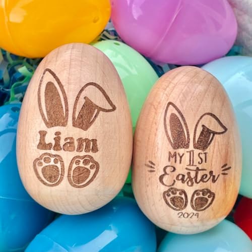 Personalisierter Eierstreuer aus Holz, graviertes Baby-Ei, Oster-Kinder, individuelles Holzei, Osterkorbfüller, My 1st Easter, sensorisches Ei-Holz Personalisierter Eierstreuer aus Holz, graviertes Baby-Ei, Oster-Kinder, individuelles Holzei, Osterkorbfüller, My 1st Easter, sensorisches Ei-Holz von SCHUANGZHAN
