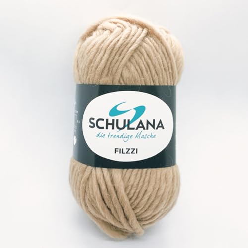 SCHULANA Filzzi, 100% Schurwolle, zum Stricken und Häkeln, ideal zum filzen, 50g ca 50m, Caramel 012 SCHULANA Filzzi, 100% Schurwolle, zum Stricken und Häkeln, ideal zum filzen, 50g ca 50m, Caramel 012 von SCHULANA