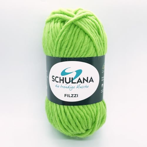 SCHULANA Filzzi, 100% Schurwolle, zum Stricken und Häkeln, ideal zum filzen, 50g ca 50m, Hellgrün 015 SCHULANA Filzzi, 100% Schurwolle, zum Stricken und Häkeln, ideal zum filzen, 50g ca 50m, Hellgrün 015 von SCHULANA